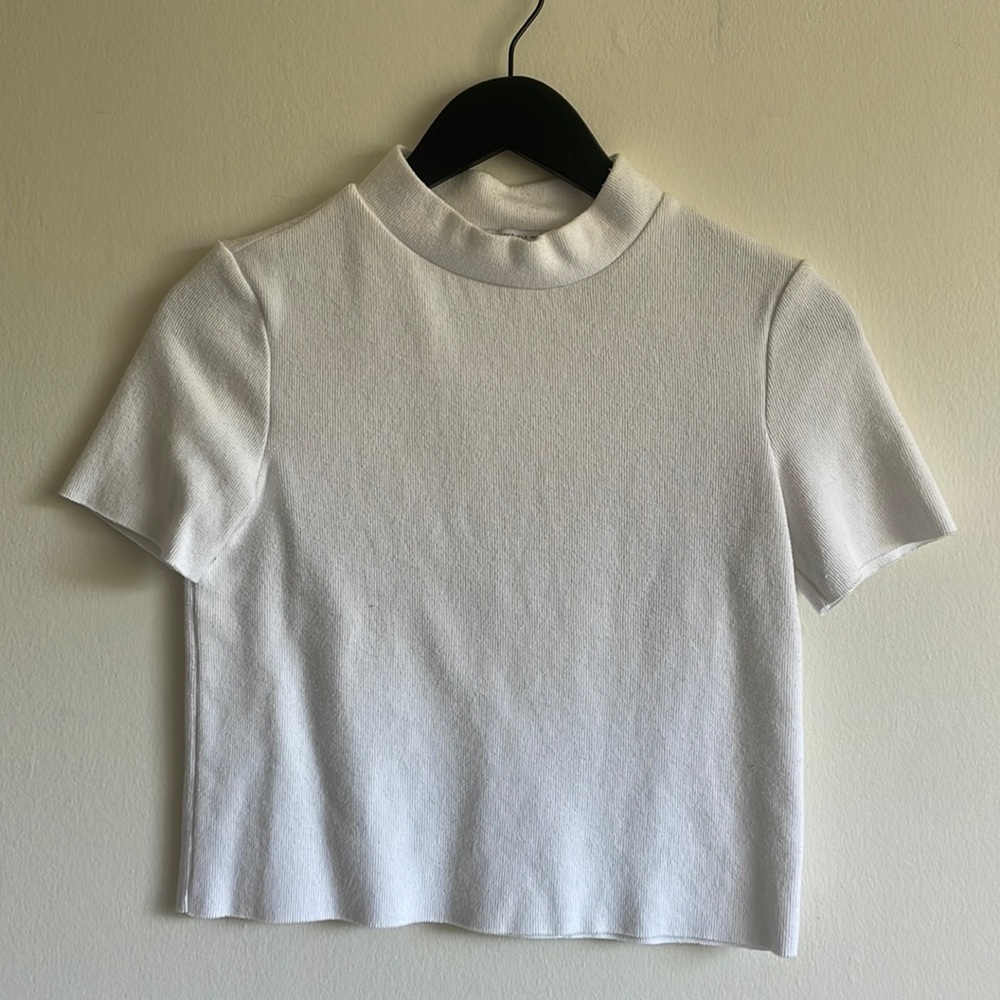 Zara white cropped top